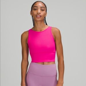 NWT Lululemon Power Pivot Tank *Rib in sonic pink